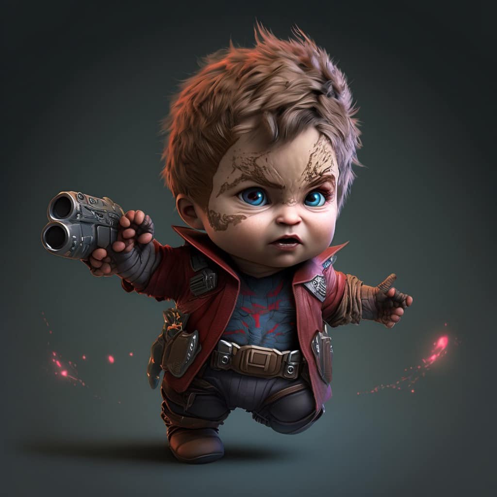 Tải bộ ảnh siêu anh hùng Marvel Baby siêu dễ thương 30