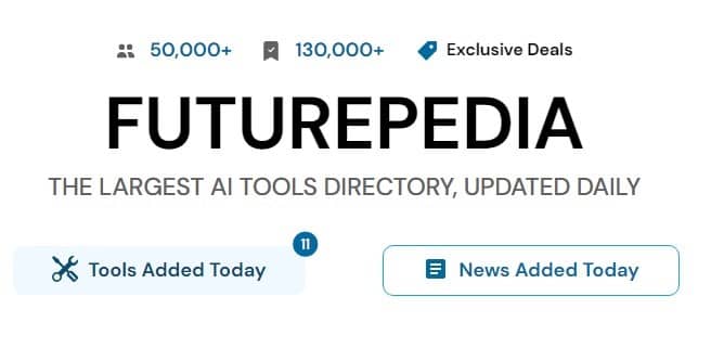 Futurepedia - Trang web tổng hợp các công cụ AI